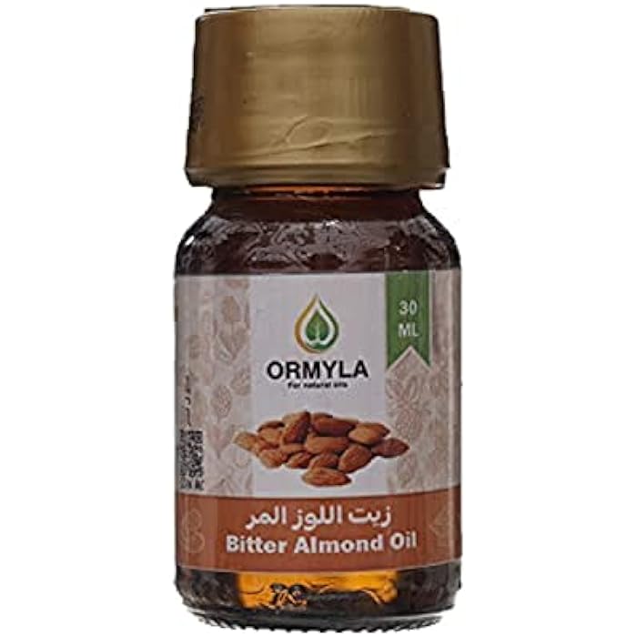Ormyla Bitter Almond Oil Raw Virgin for Hair, Face and Body, 30 ml